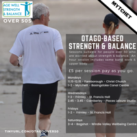 Over 50s Otago strength & balance - Mytchett