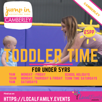 Toddler Takeover Trampoline & softplay sessions - Camberley